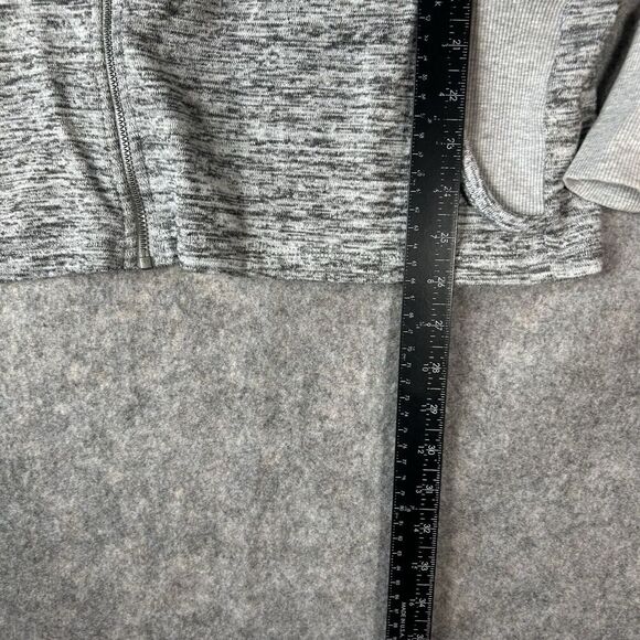 Athleta Blissful CYA Jacket Womens Large Full Zip Heather Gray Hoodie Athletic - Picture 3 of 11